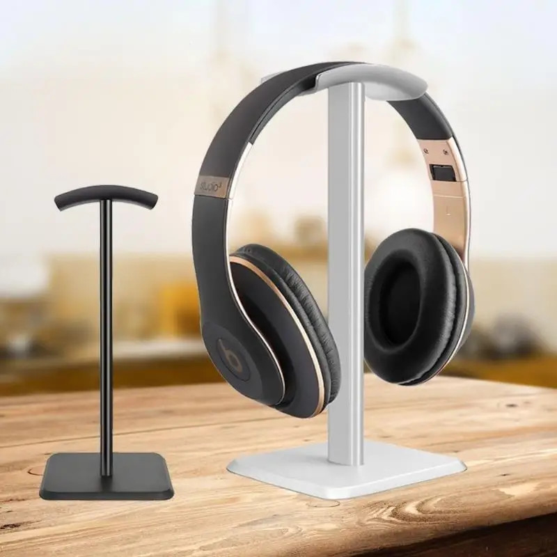 Universal Headphone Stand Plastic Headset Holder Black/White Supporting Flexible