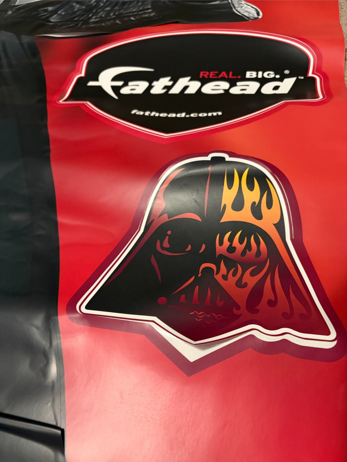 New 2008 Star Wars Darth Vader Jumbo Lifesize Fathead Wall Sticker Decal