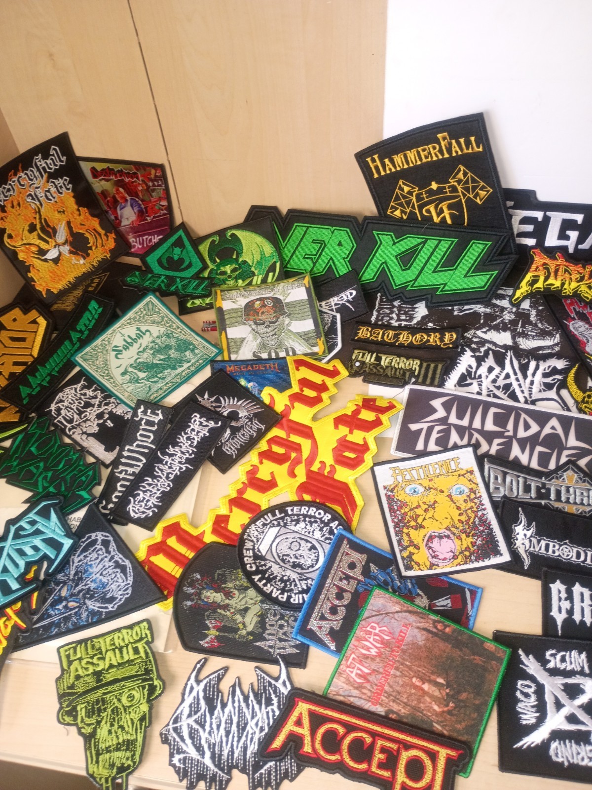 78 Death Metal Iron On Patches Lot Sale