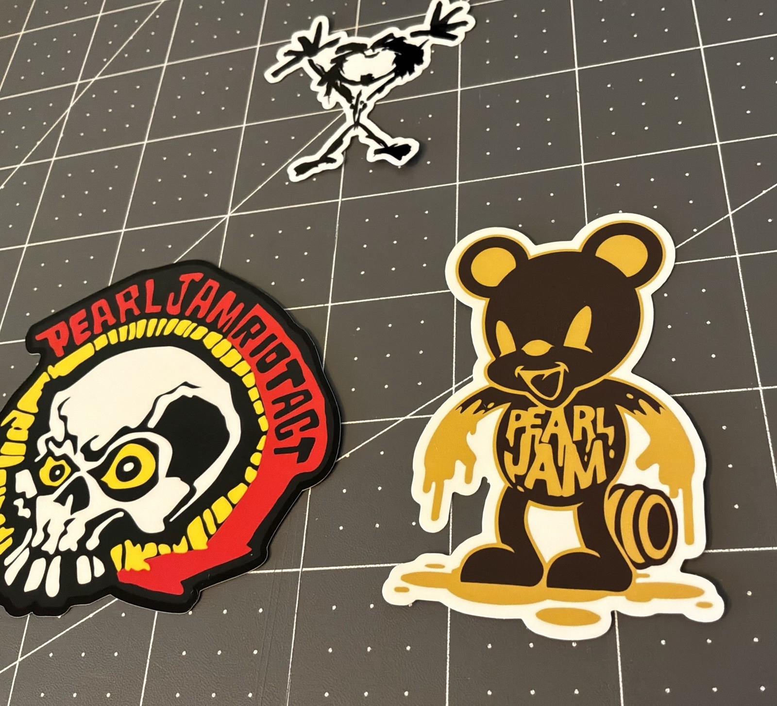 Pearl Jam Stickers 3 Sticker Lot 2