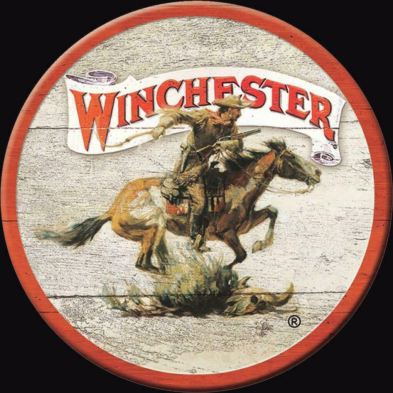 Winchester Logo Round Vinyl Decal Sticker Waterproof