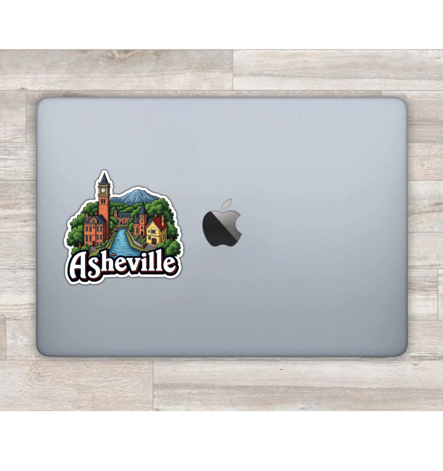 Asheville North Carolina Fridge Magnet or Laptop Sticker