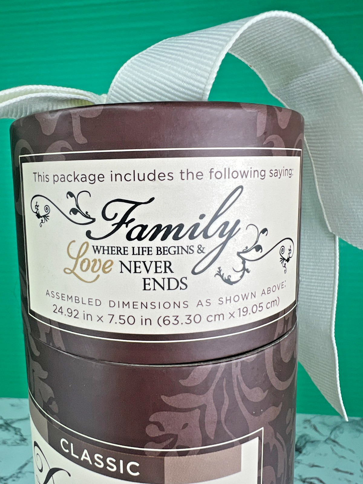 DCWV Home Family Wall Lettering Vinyl Decal Quote Life Begins Love Never Ends