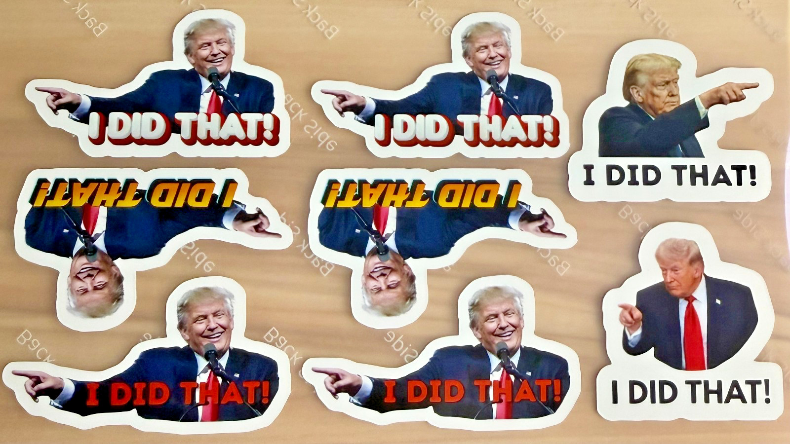 Trump I DID THAT! Assorted Stickers Waterproof Vinyl Decals 10/50/100 PCS 2"