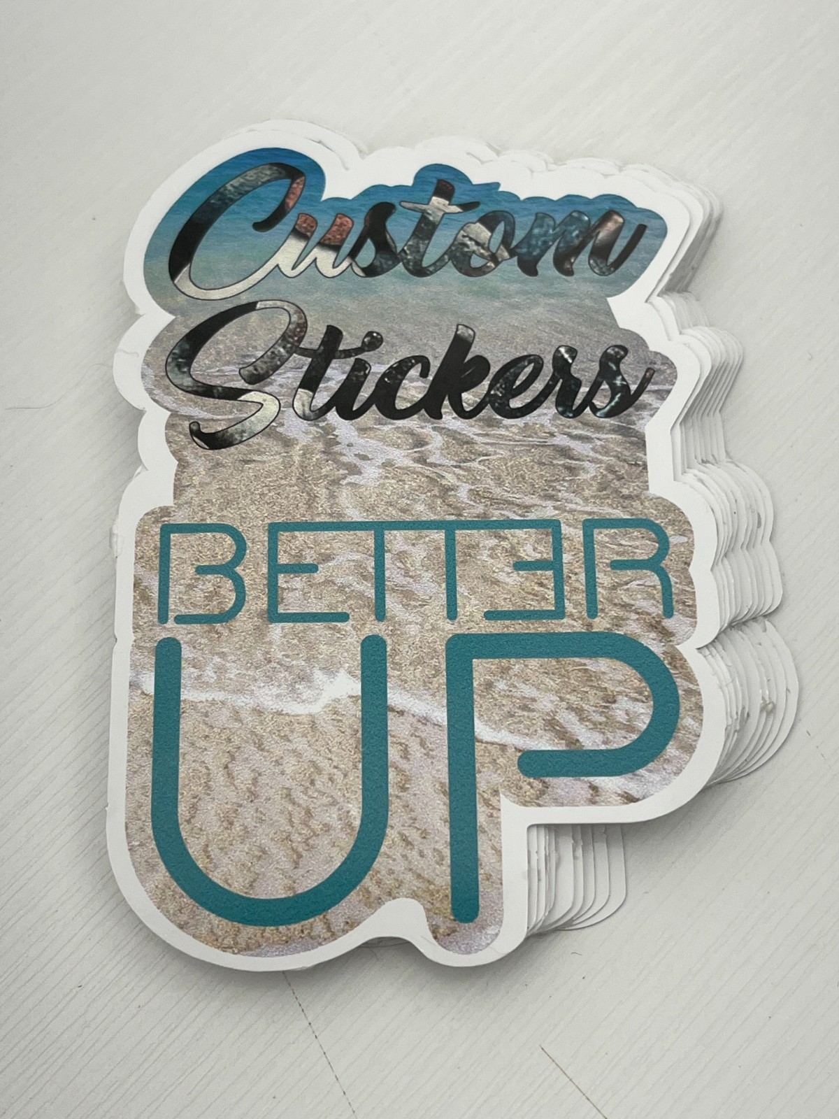 Custom Die Cut Logo Stickers Waterproof Vinyl Decals Business Product Labels