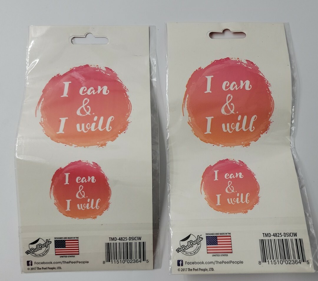 The Peel People Decals/ 2 Lot / Dishwasher Safe Decals / Bottles- Mugs- Walls…