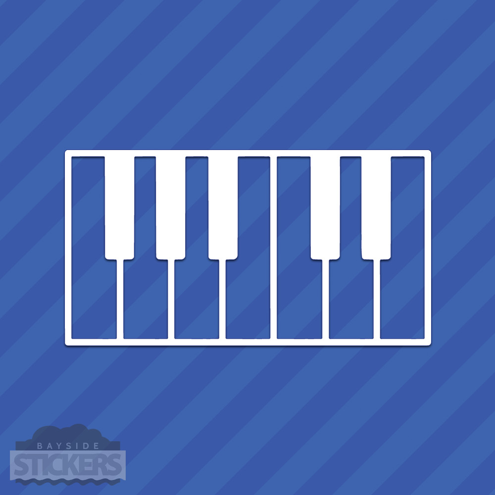 Piano Keys Vinyl Decal Sticker