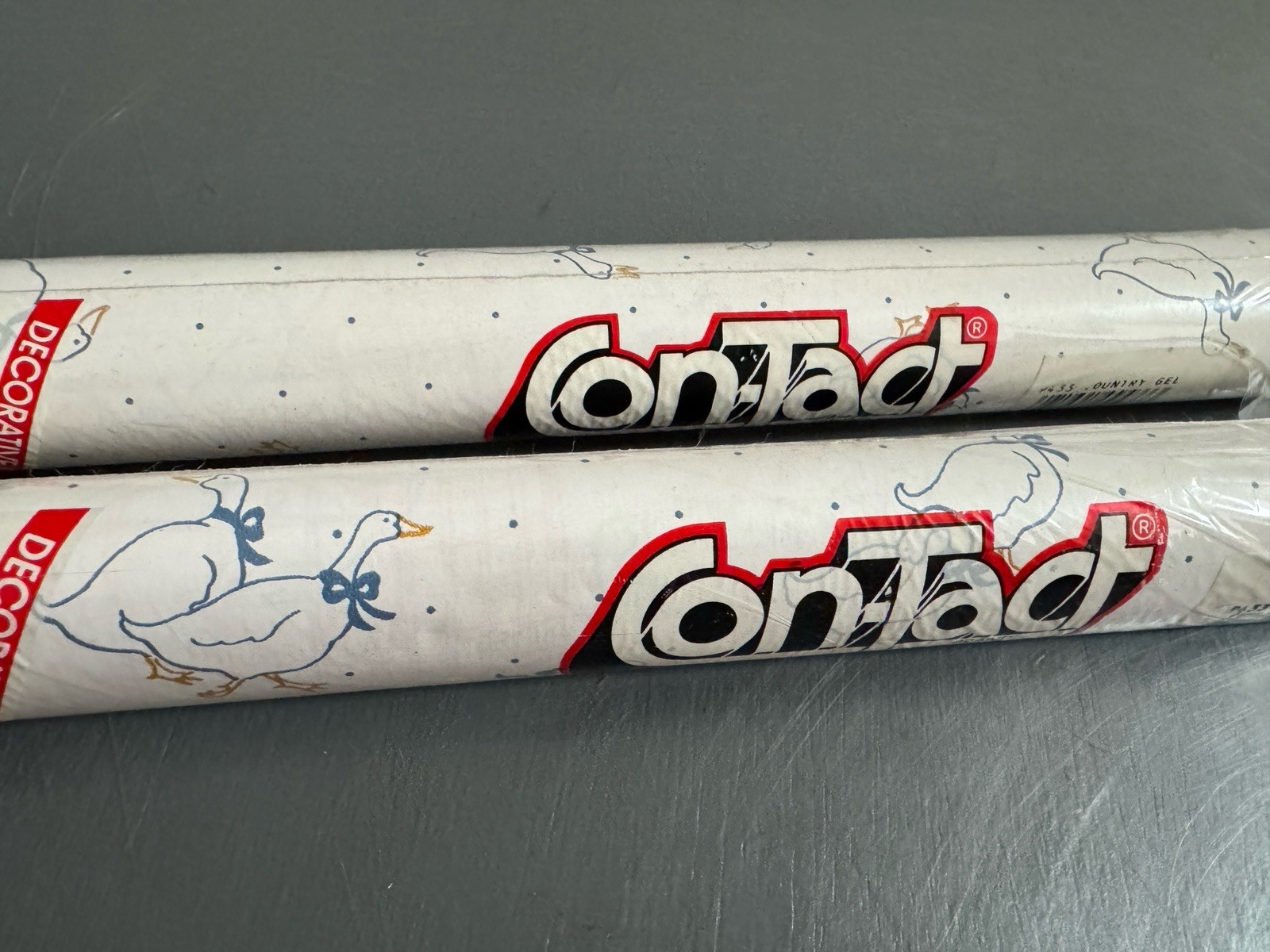 2x Sealed Rolls Vintage Rubbermaid Contact Paper – Geese Pattern 3 yd x 18 in