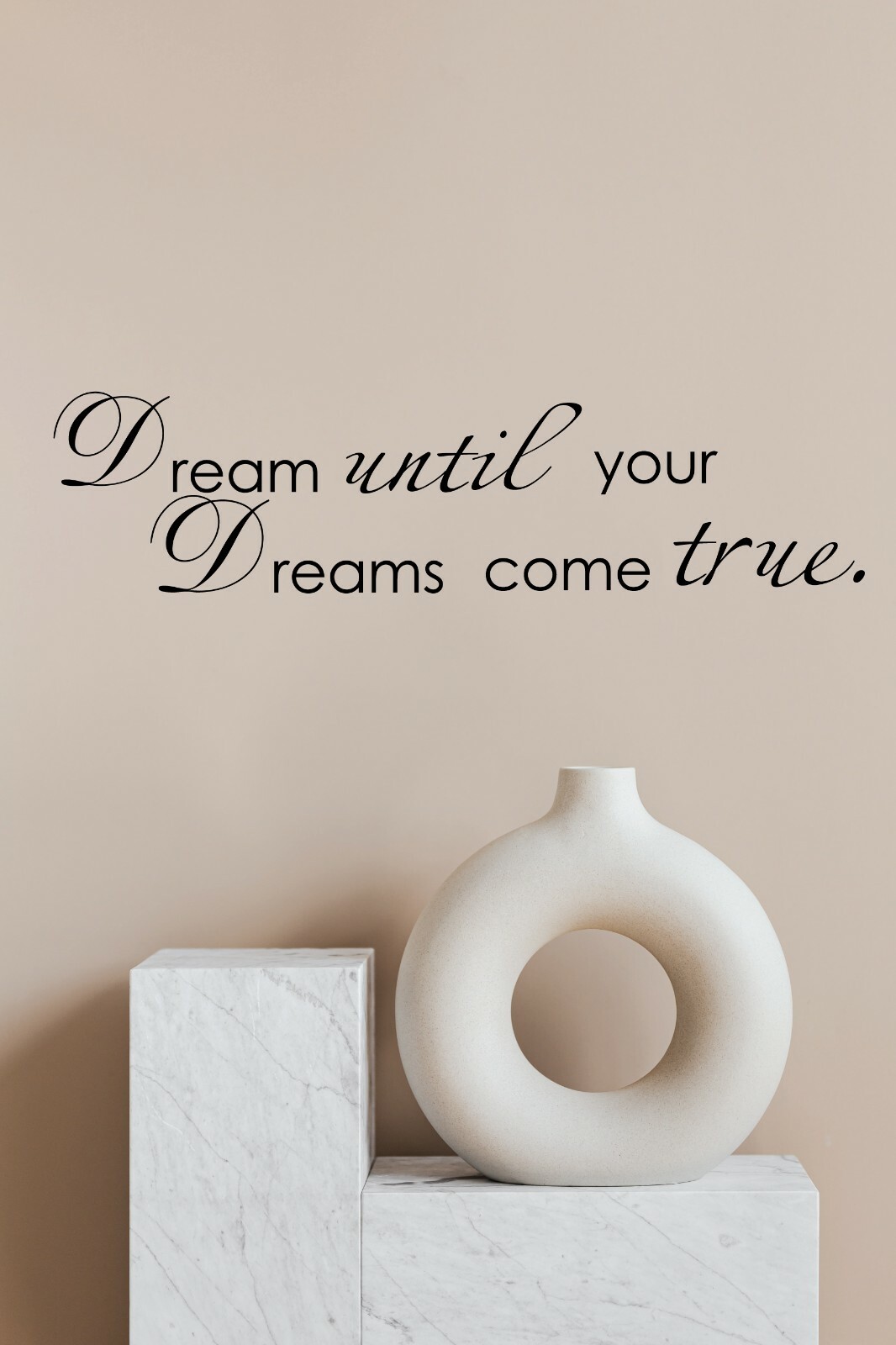 Dream Until Your Dreams Come True Quote Saying Wall Sticker Home Decal Decor