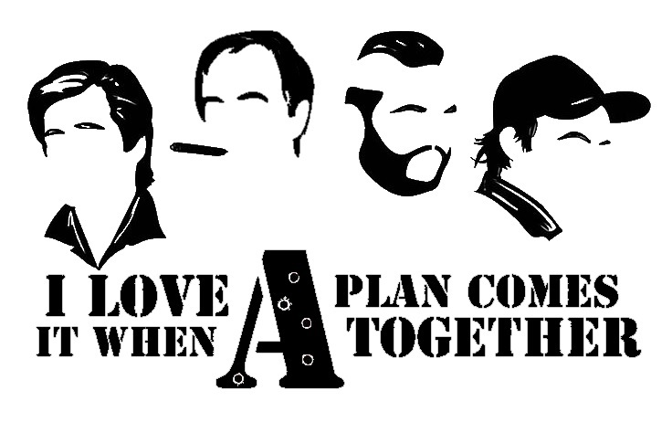 Vinyl Decal Truck Car Sticker Laptop – The A-Team Love It When Plan Comes