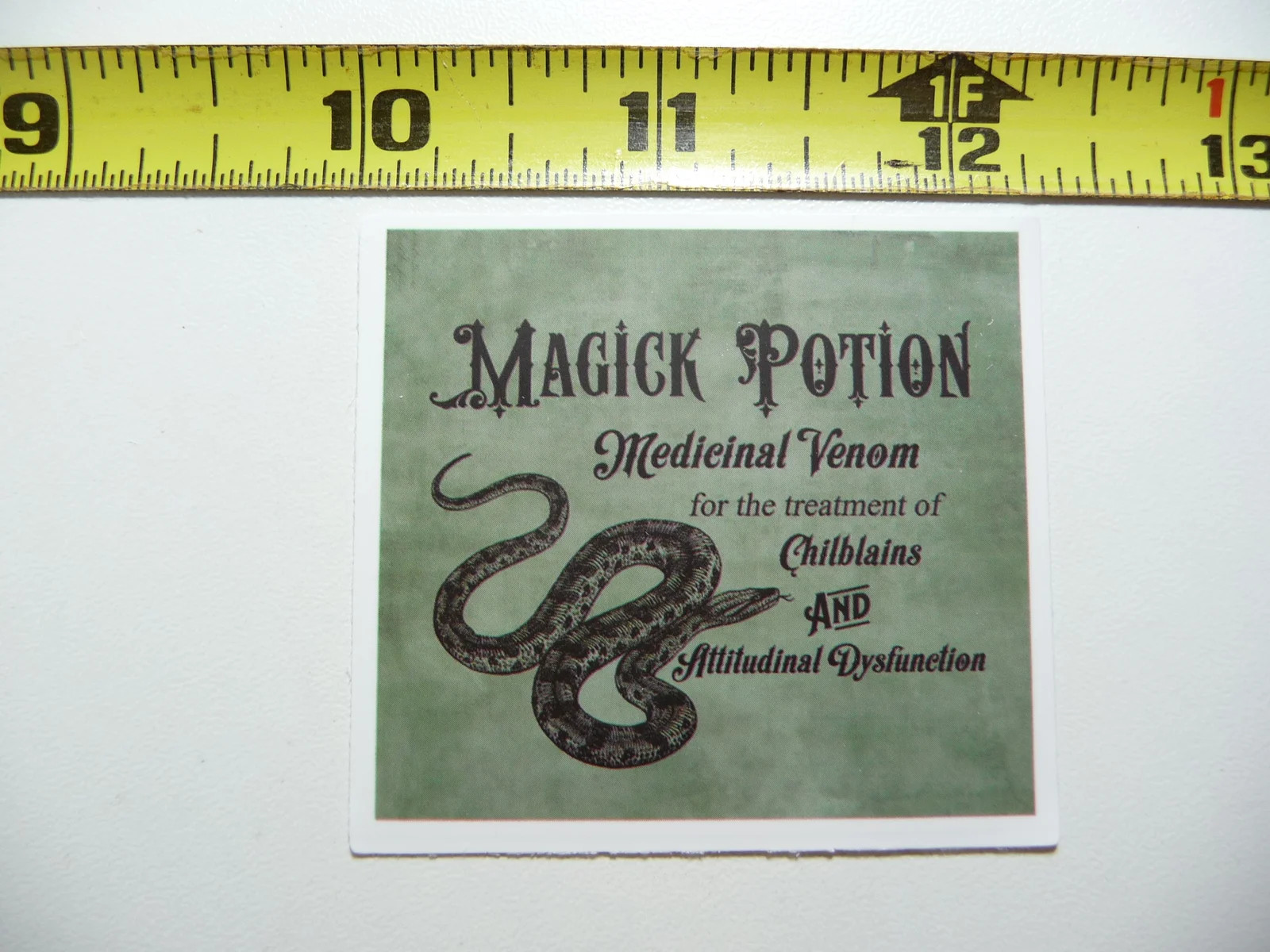 MEDICINAL SNAKE VENOM SMALL STICKER DECAL WITCHCRAFT POTION SPELL WITCH GOTH