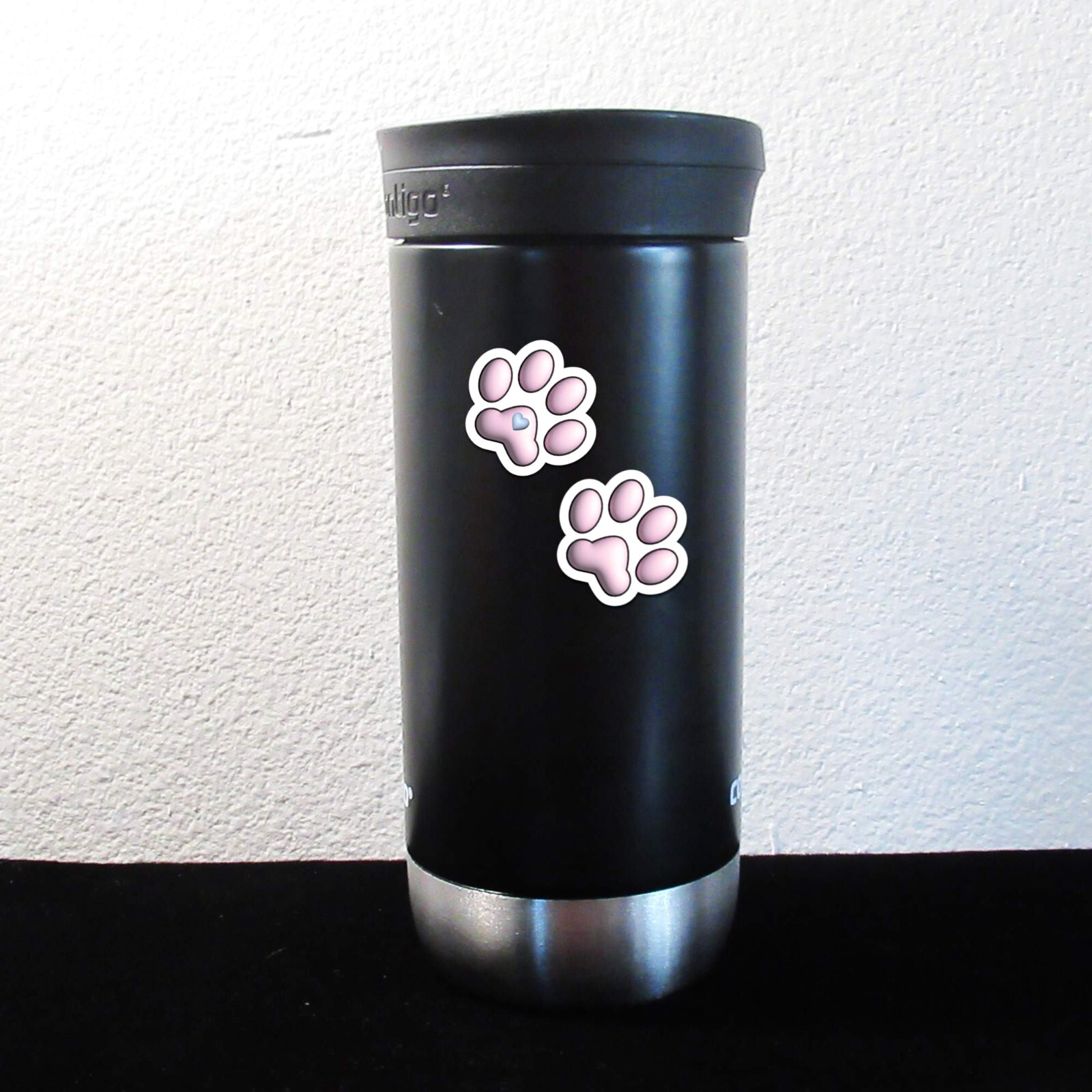 Cat Paw Print Vinyl Stickers Die Cut Laptops Water Bottles Car Bumper Phone