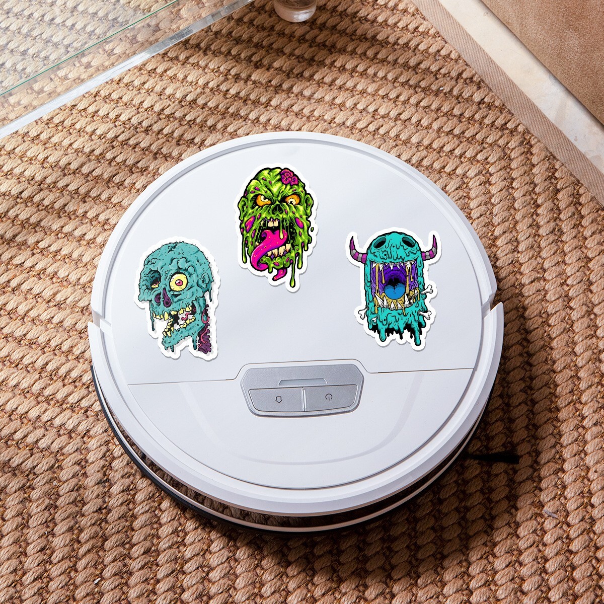 50pcs Waterproof Vinyl Stickers Zombie Monster Luggage Phone Laptop Water Bottle