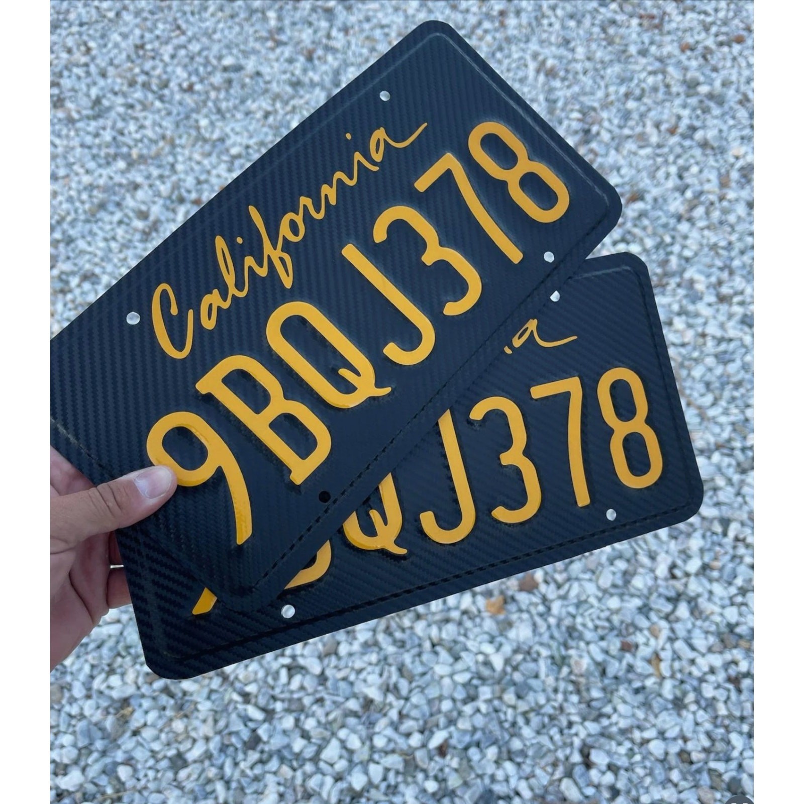 Gloss California Plate Wrap DIY Kit (DIFRENT COLORS AVALIABLE ) KIT 2 PLATES
