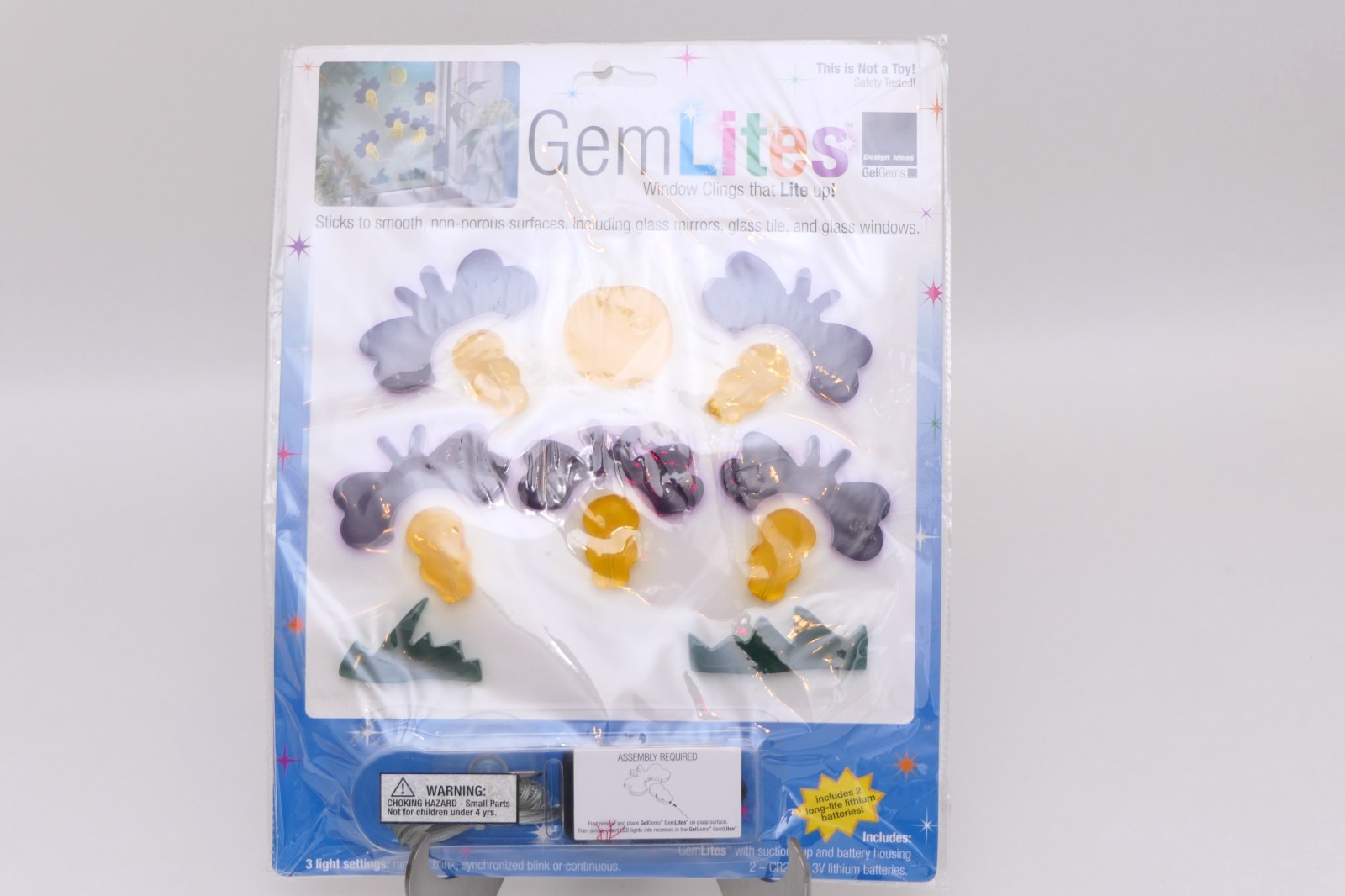 GelGems FireFlies GemLites: Window Clings that Lite up! Batteries Included