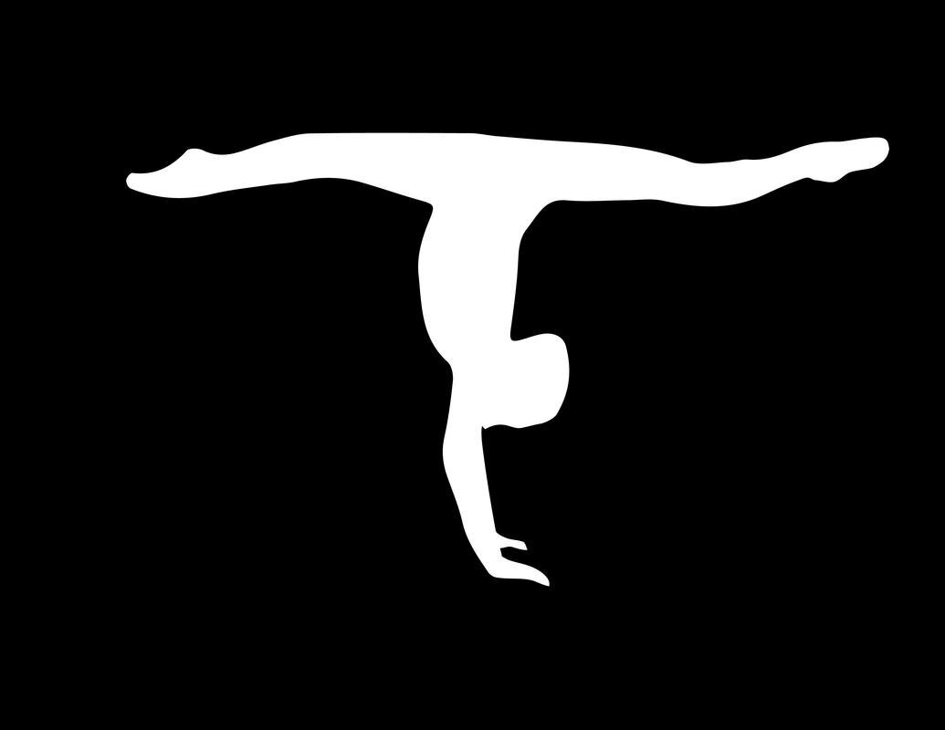CMI ND118W Gymnast Doing Split Handstand Decal Sticker | 5.5-Inches by