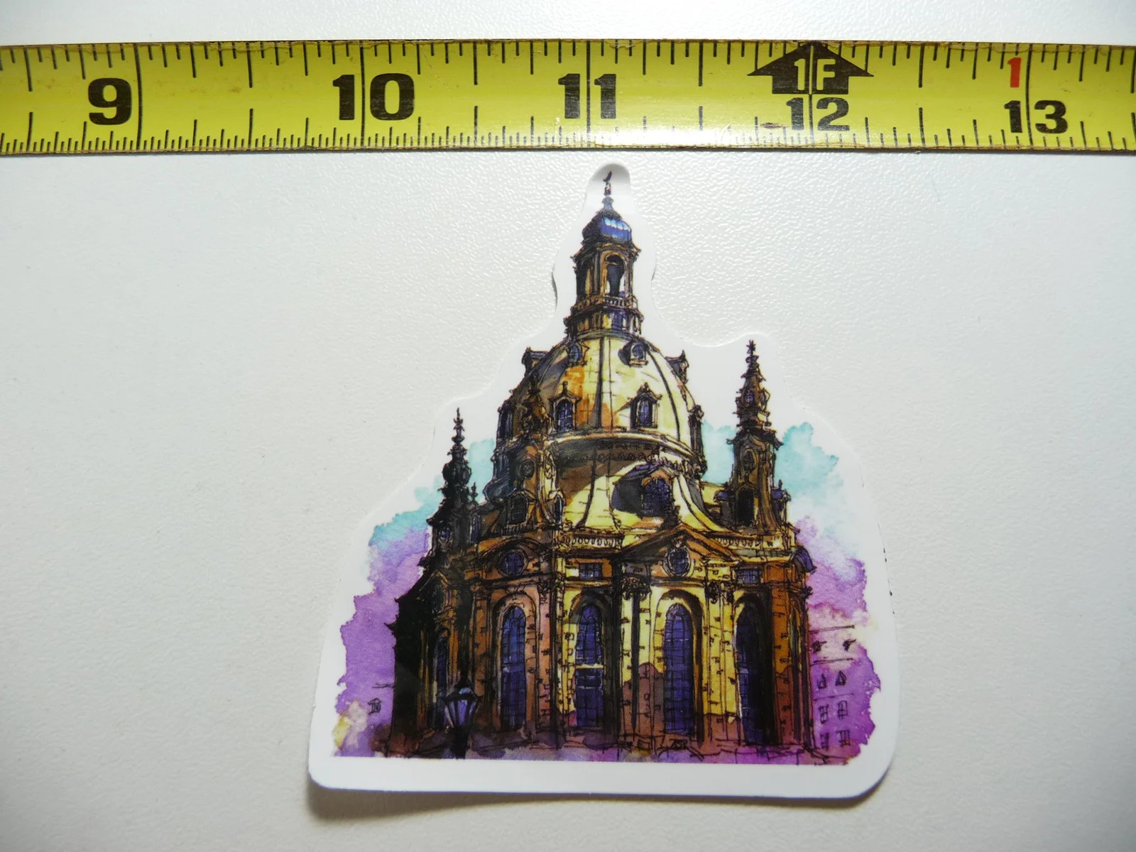 DRESDEN FRAUENKIRCHE CATHEDRAL CHURCH GERMANY SMALL STICKER DECAL LANDMARK