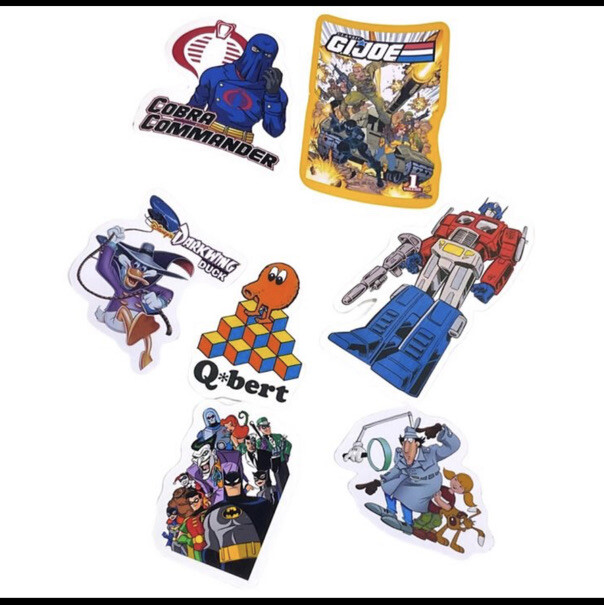 Saturday Morning Cartoons 1980s Stickers Classic 20 Pack He-Man Thundercats Jem