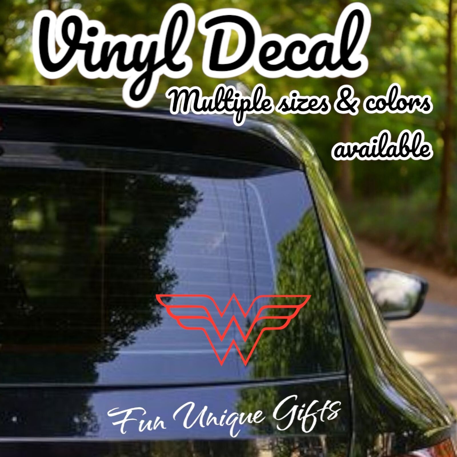 Wonder Woman Vinyl Decal Sticker -Multiple Colors & Sizes- FREE SHIPPING