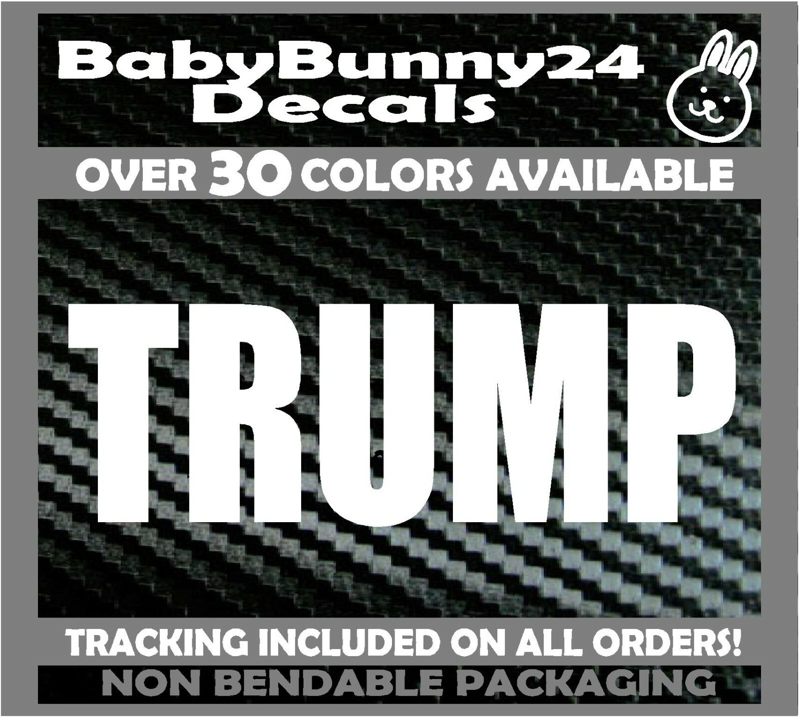 TRUMP Huge 2024 Windshield Back window pickup 36"x12" Vinyl DECAL Sticker DIESEL