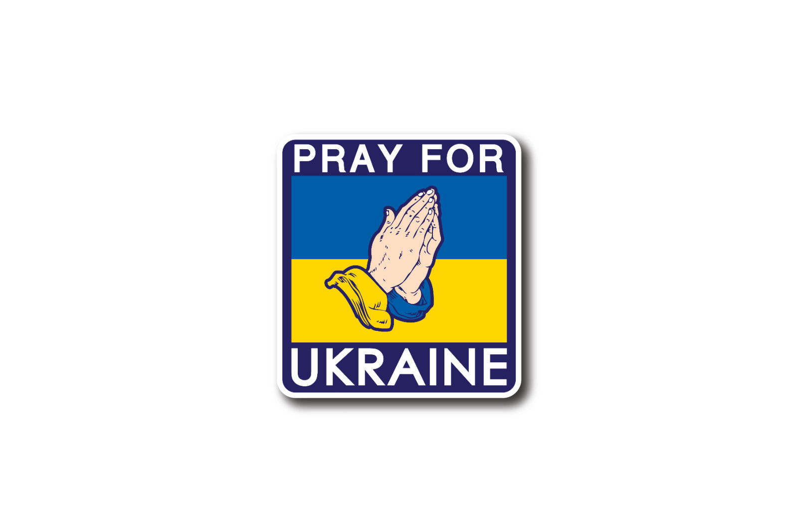 UKRAINE Flag Sticker Decal Vinyl Bumper Car Window Pray for Ukrainian