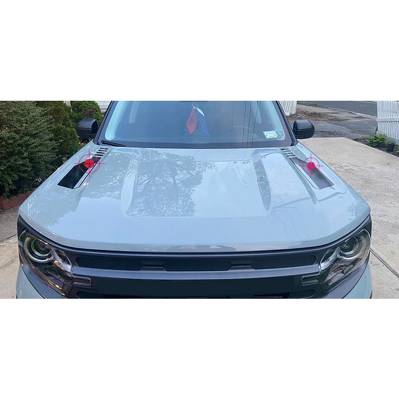 Aftermarket Hood Scoop Racing Stripe Decal for Ford Bronco Sport (2021+) | Vinyl