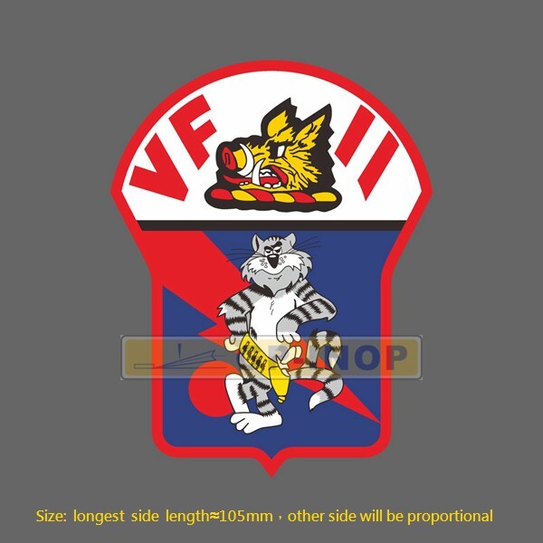 F-14 VF-11 TOMCAT Vinyl Sticker luggage laptop skateboard car stickers