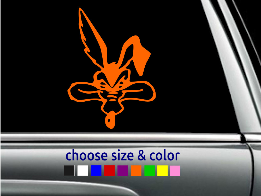 Wile E Coyote Looney Tunes Vinyl Decal Car Wall Window Sticker CHOOSE SIZE COLOR