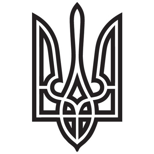 UKRAINE UKRAINIAN FLAG COAT OF ARMS TRYZUB CUSTOM VINYL DECAL STICKER (U-01)