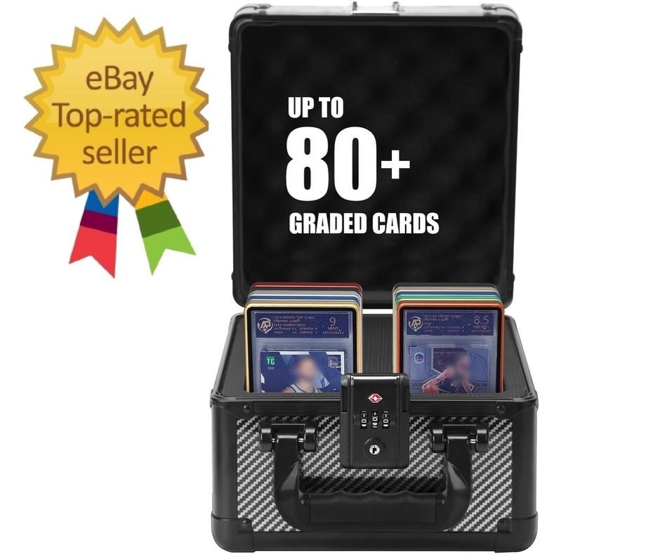 Graded Card Case Upgraded Sports Card Storage Box Waterproof Trading Card Holder