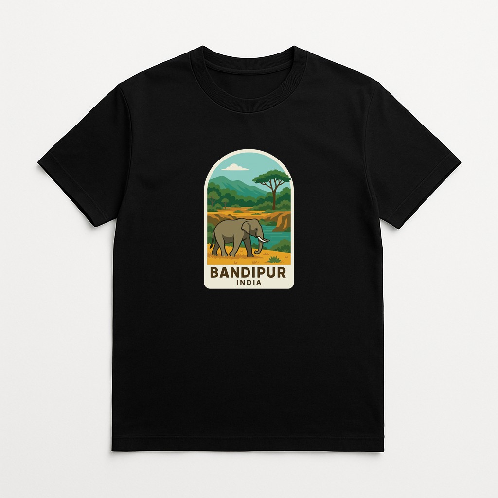 Bandipur India Iron On Heat Transfer Vinyl HTV Die-Cut World National Parks