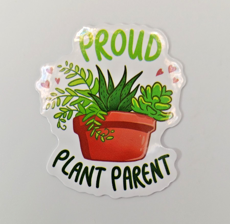 Plants-Funny-Proud Plant Parent-Vinyl Sticker-Decal-NWOT-Free Shipping!