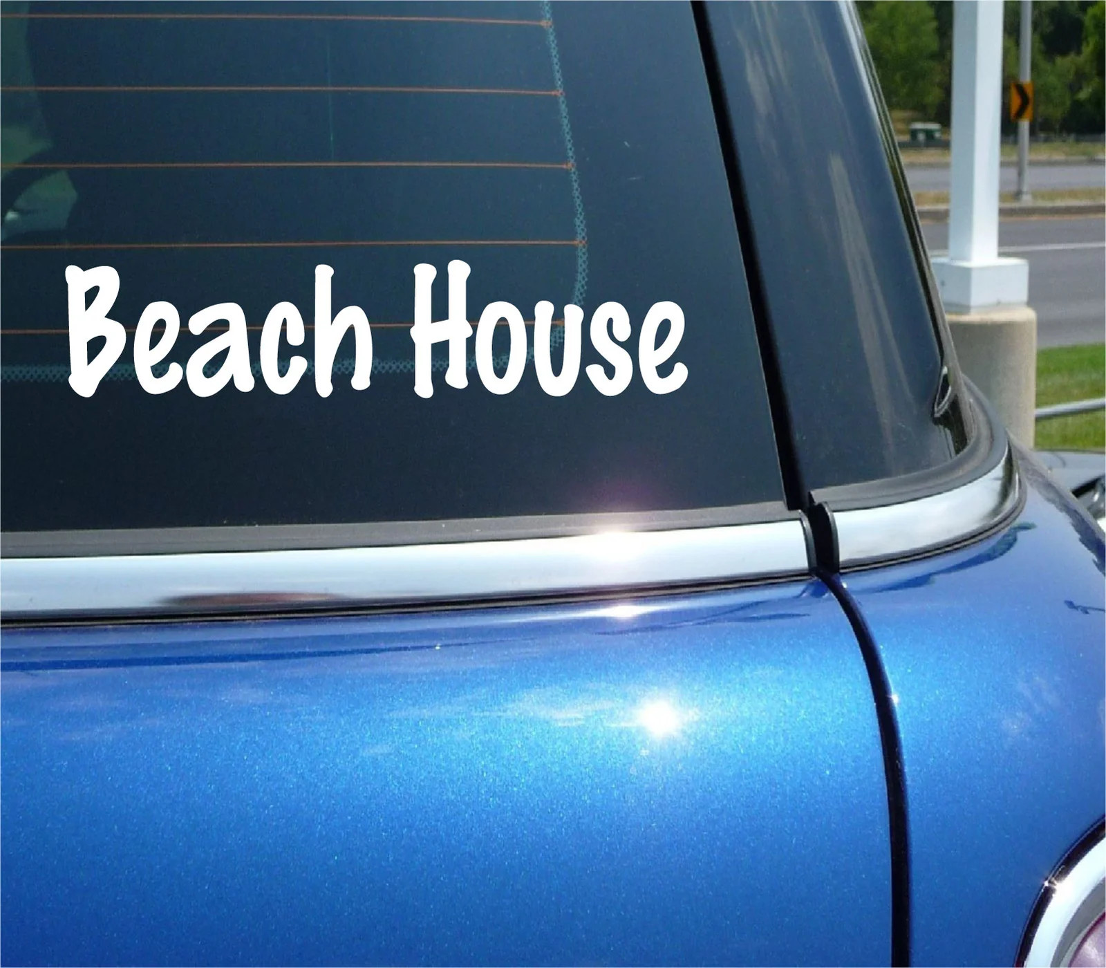 BEACH HOUSE VACATION OCEAN SAND LAKE FAMILY FUN DECAL STICKER FUNNY CAR TRUCK