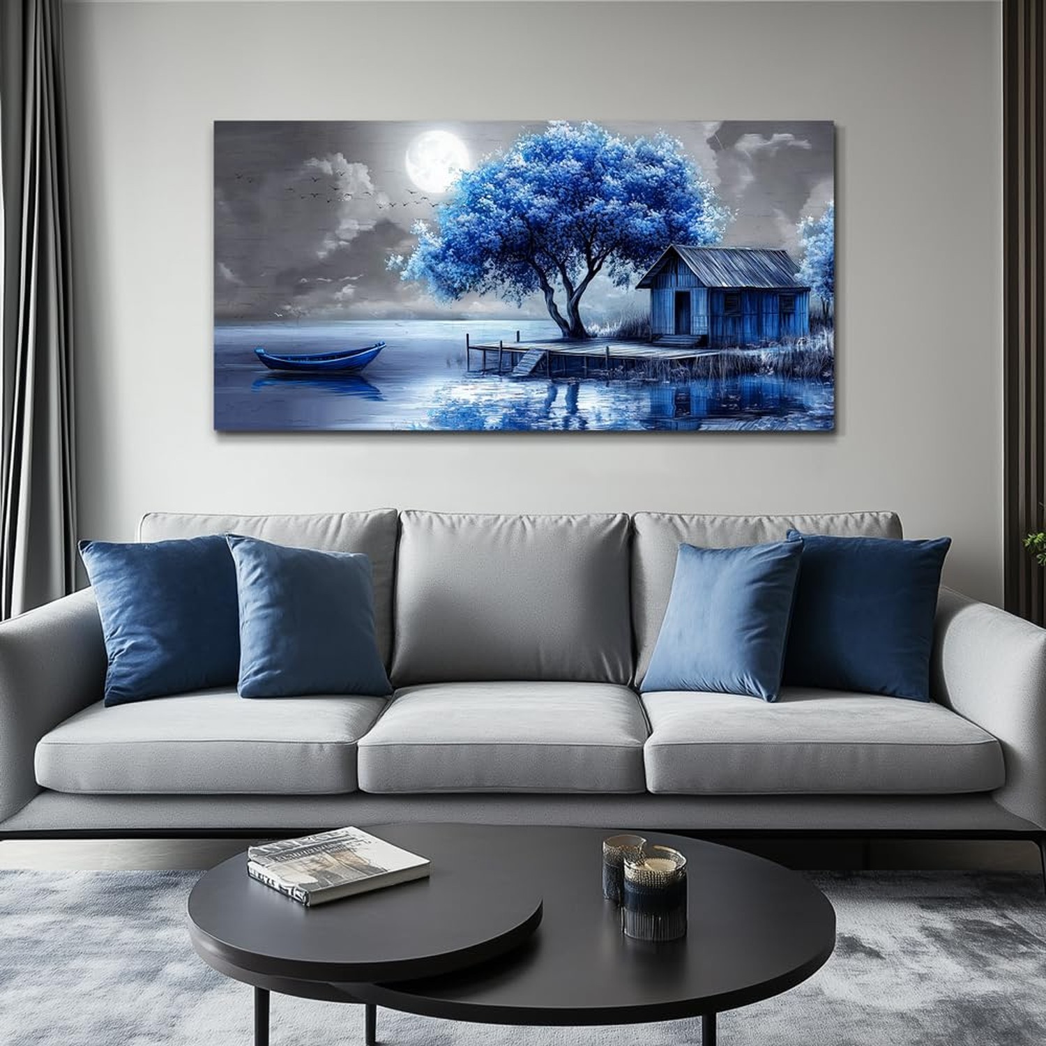 QIYILEXWART Large Wall Decor For Living Room Canvas Wall Art For Office Moder…