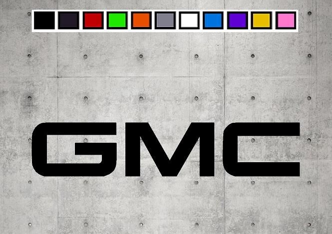 GMC LOGO Vinyl Decal Sticker Emblem Car Truck Window 4" 6" 8"