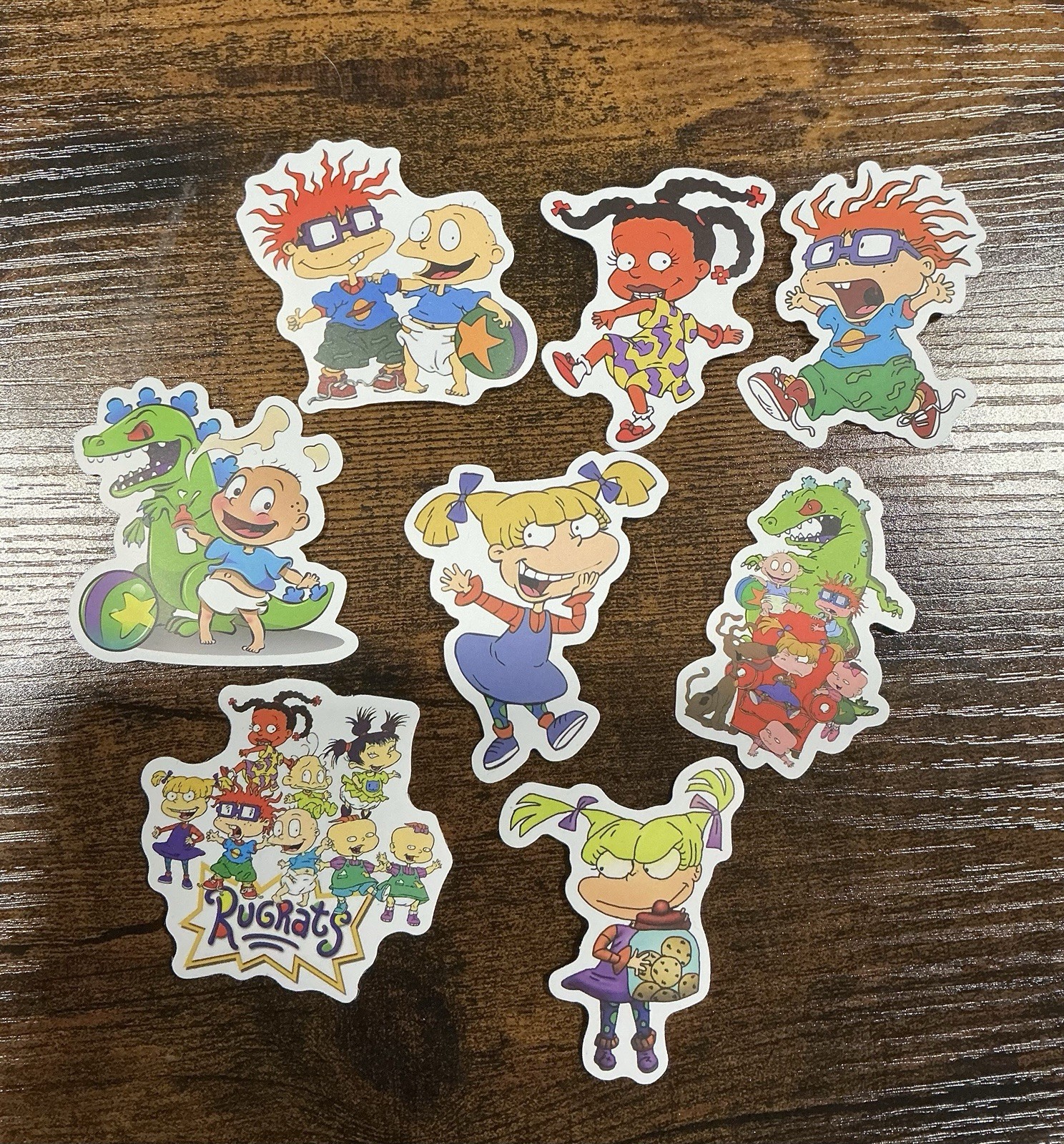 8 Nickelodeon rugrats die cut sticker lot bundle