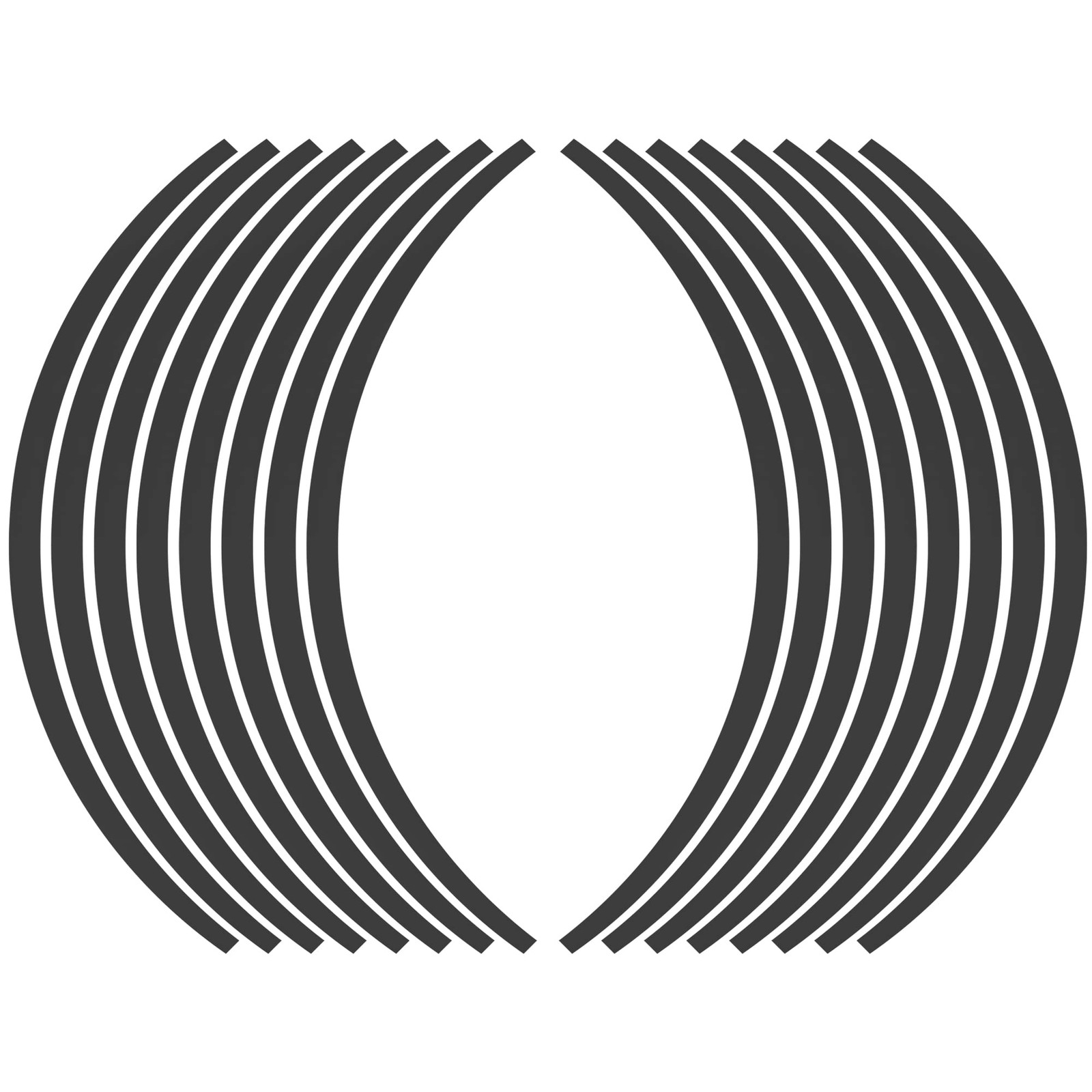 16pcs Fit 17" Wheel Motorcycle Car Bike Wheel Rim Sticker Strips Reflective S…