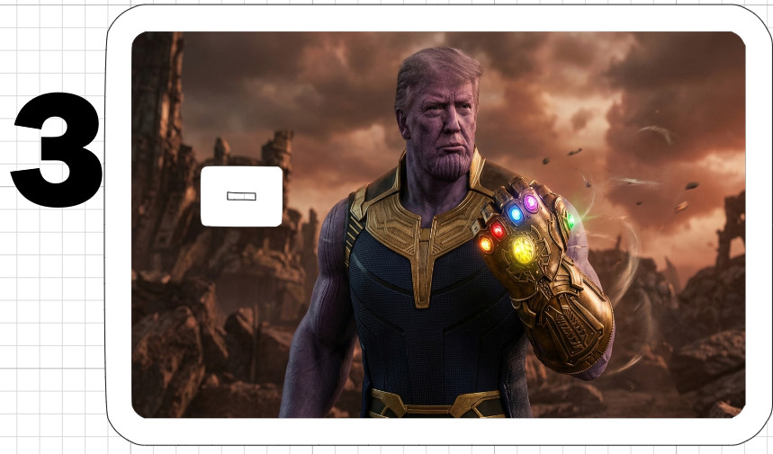 Superhero Trump Credit ATM Debit Gift Card Skin Sticker Avengers Hulk Iron Man