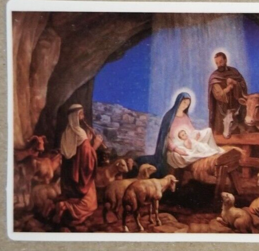 Nativity Sticker Christmas Holiday Jesus Bethlehem Saint God Spiritual Religious
