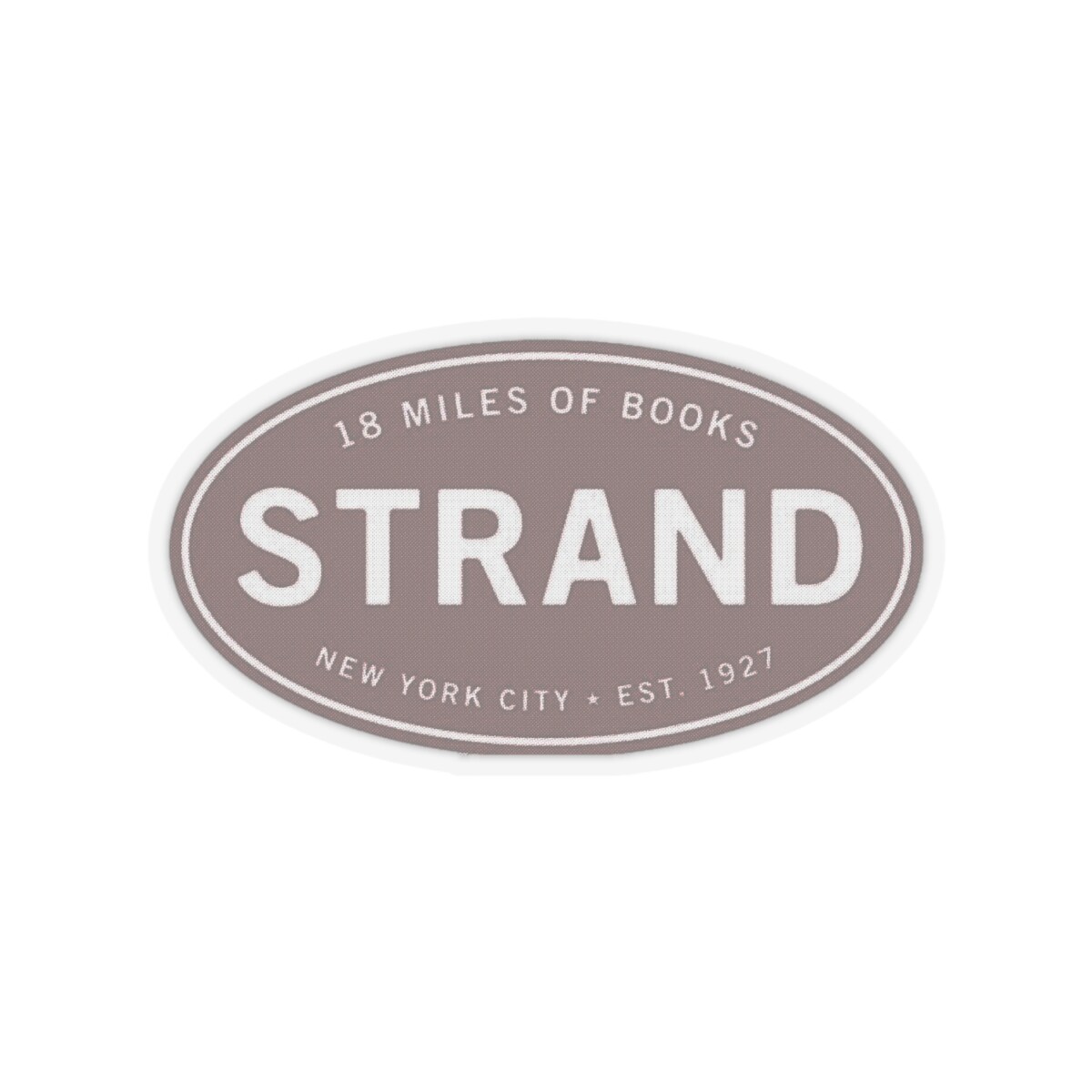 Strand Bookstore New York City Kiss-Cut Stickers Library Fiction Nonfiction