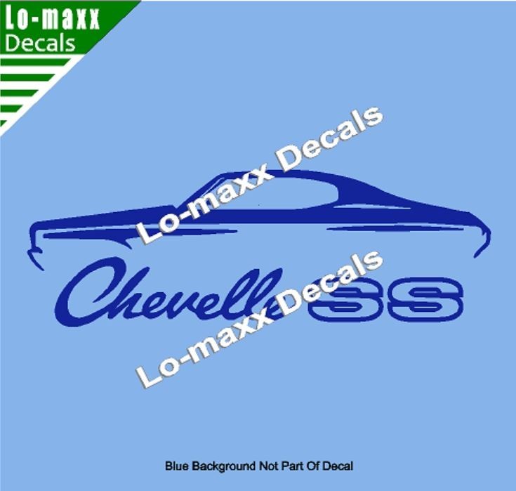 Chevelle SS Vinyl Sticker Muscle Car High Performance Graphic Die Cut Decal
