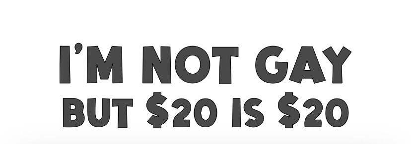 I'm Not Gay Funny Vinyl Decal Prank Sticker Bumper Car Window Truck Sticker