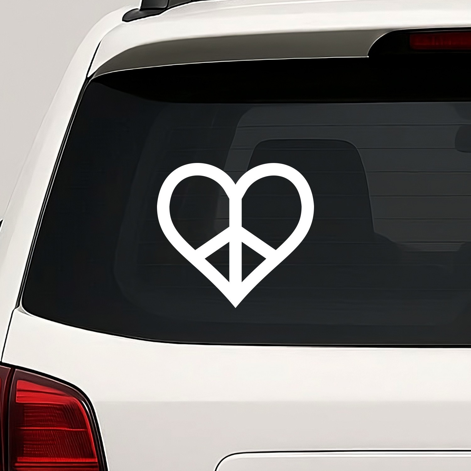 Peace Heart Vinyl Die Cut Decal Sticker – Love Hippie