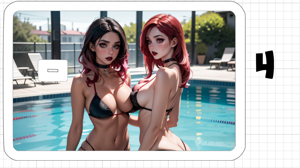Sexy Anime Girl Credit Debit ATM Card Skin Sticker Emo Goth NSFW Japanese Ecchi