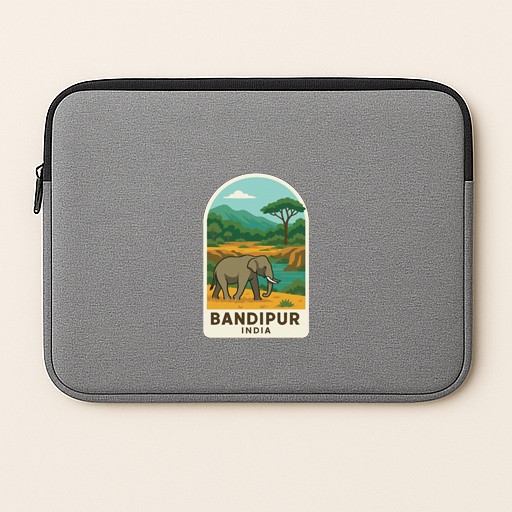 Bandipur India Iron On Heat Transfer Vinyl HTV Die-Cut World National Parks