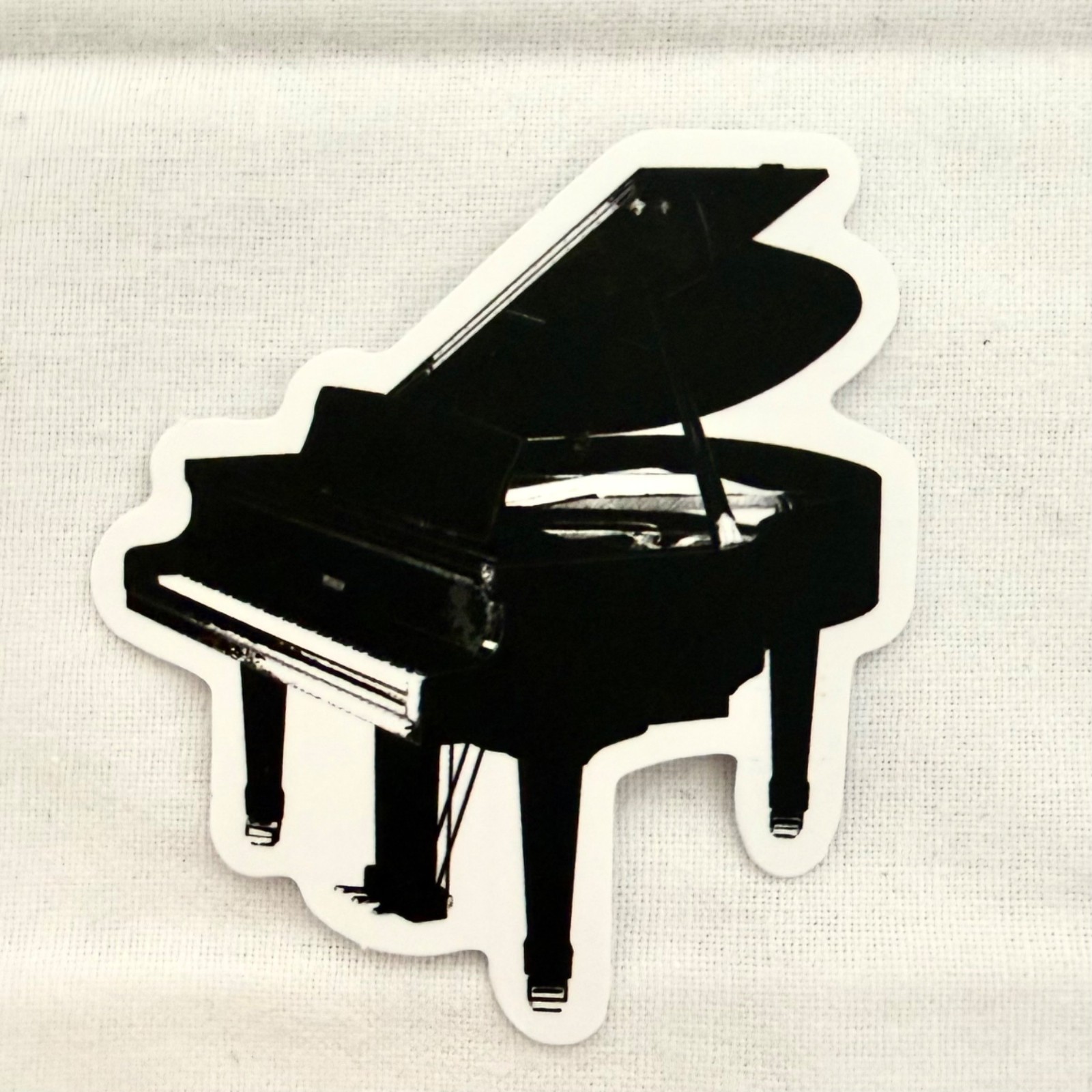 Grand Piano Sticker #88 Black Piano Waterproof Vinyl Style Music Teacher Gift