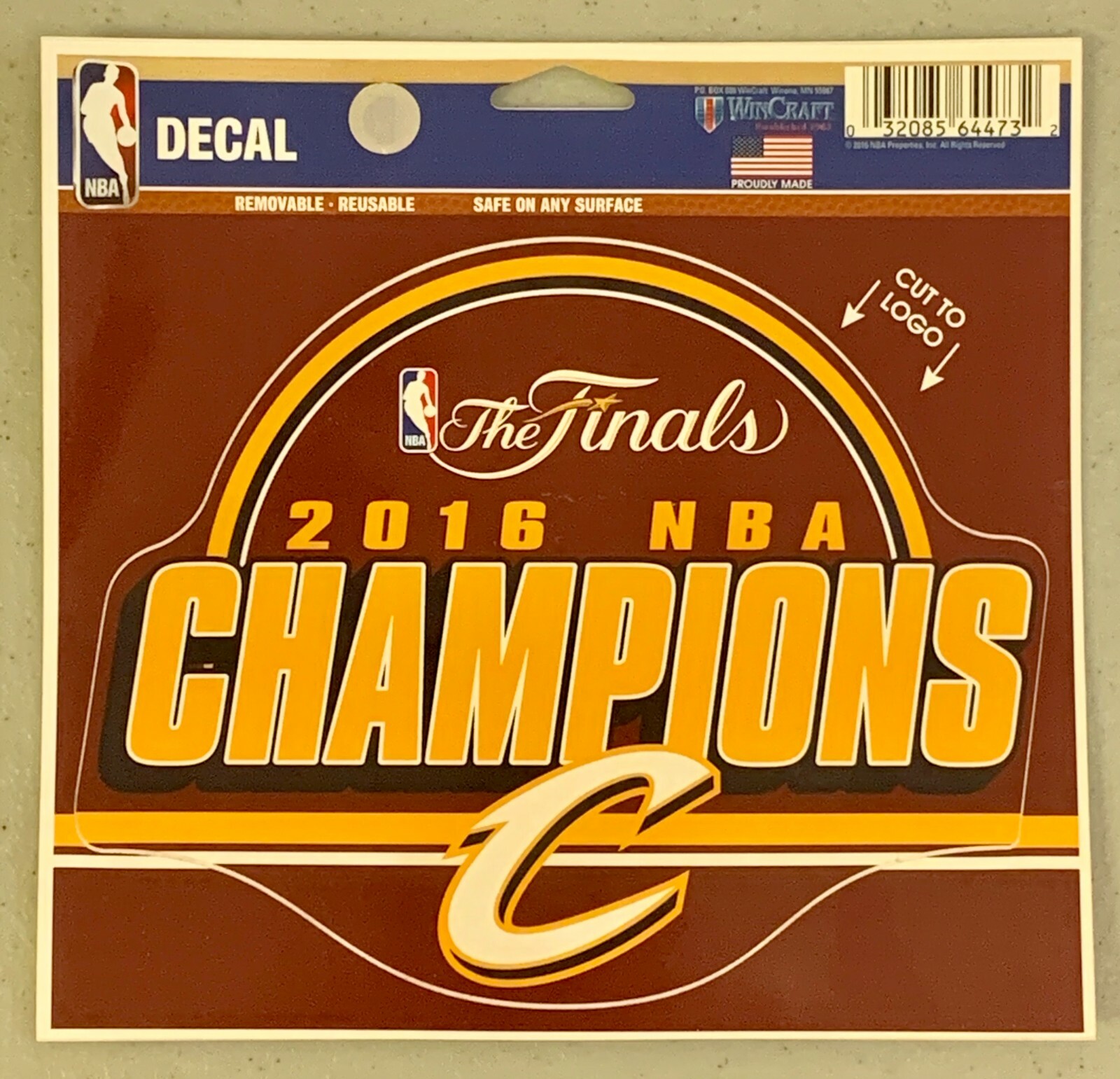 2016 Cleveland Cavaliers NBA Champions Classic 5.5"x6" Ultra Decal Logo Sticker