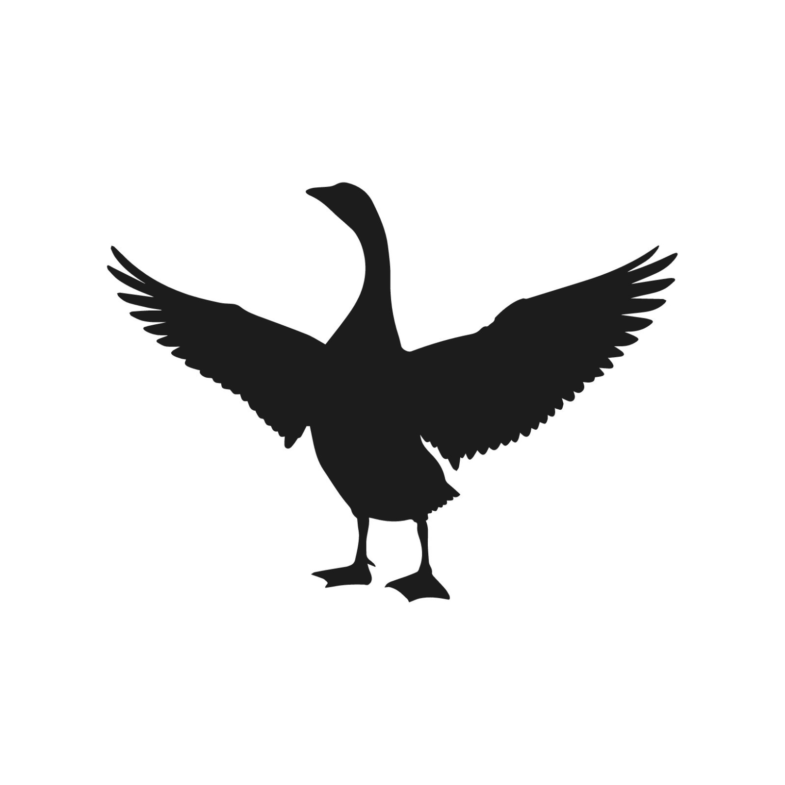 Goose Wings Open Wildlife Bird Vinyl Decal Window Wilf birds life Laptop Sticker