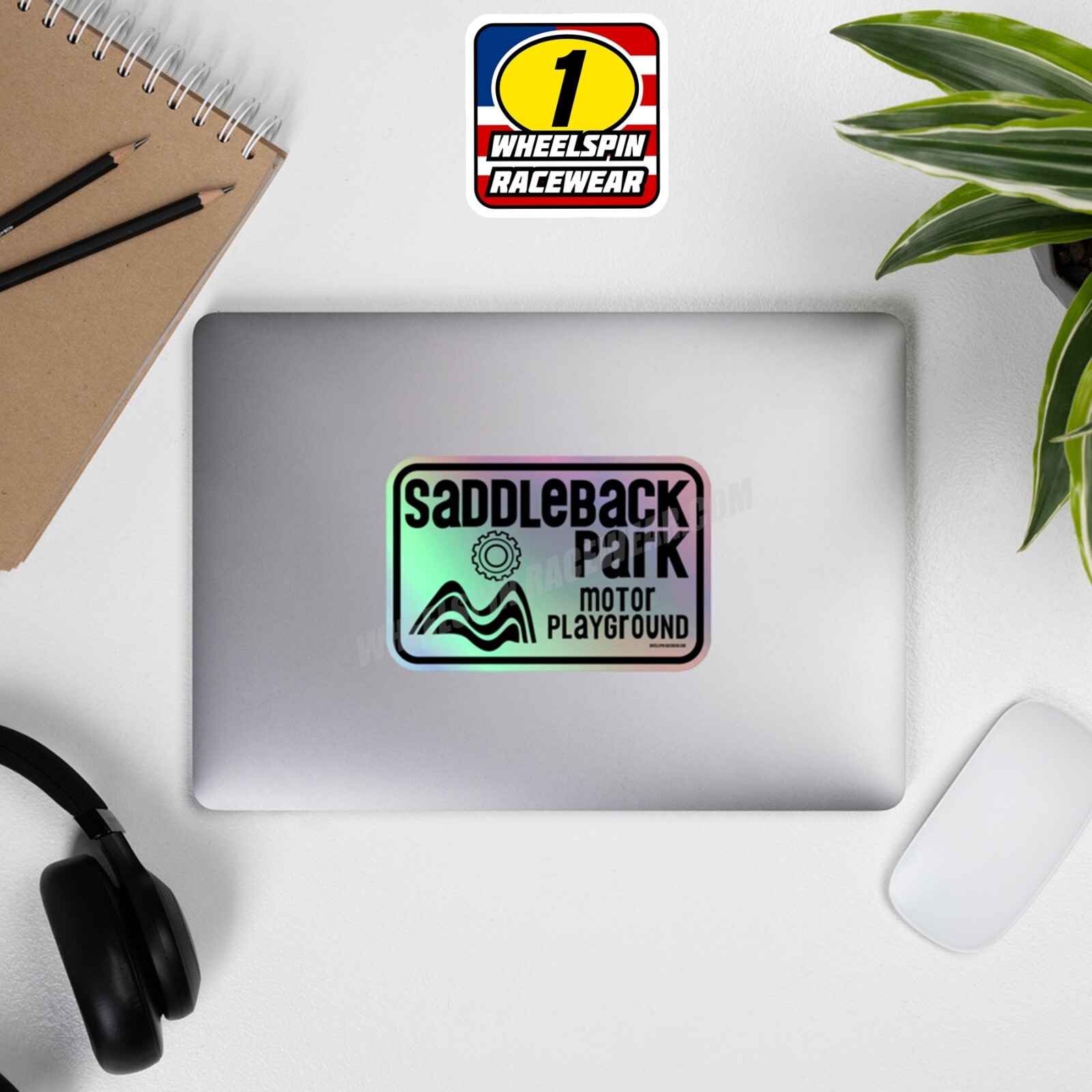 Saddleback Park Logo Holographic Moto Stickers vintage mx motocross