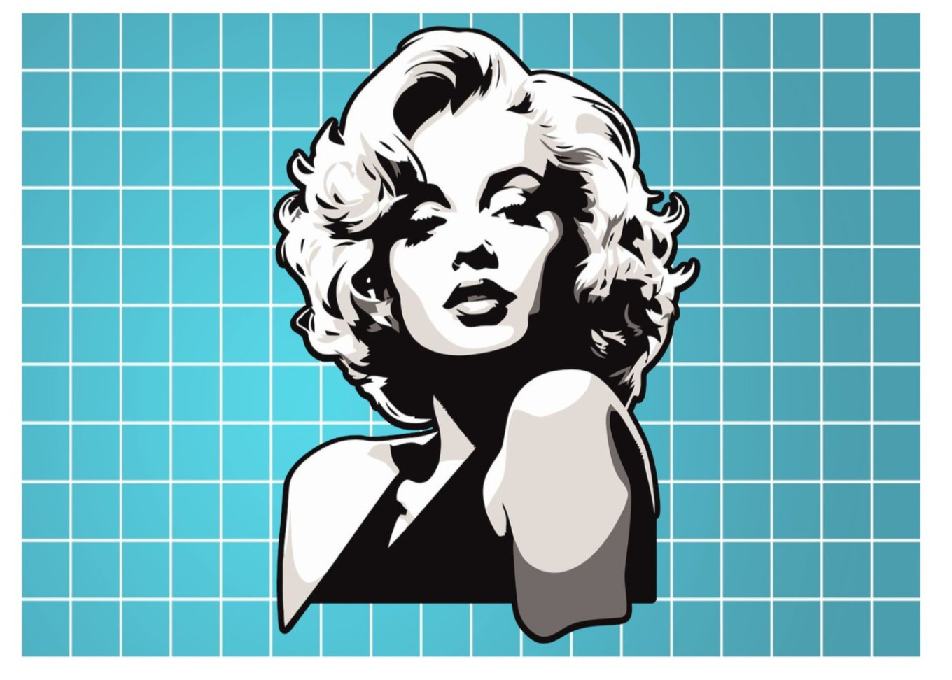 Marilyn Monroe Die Cut Laminated Vinyl Sticker/Decal
